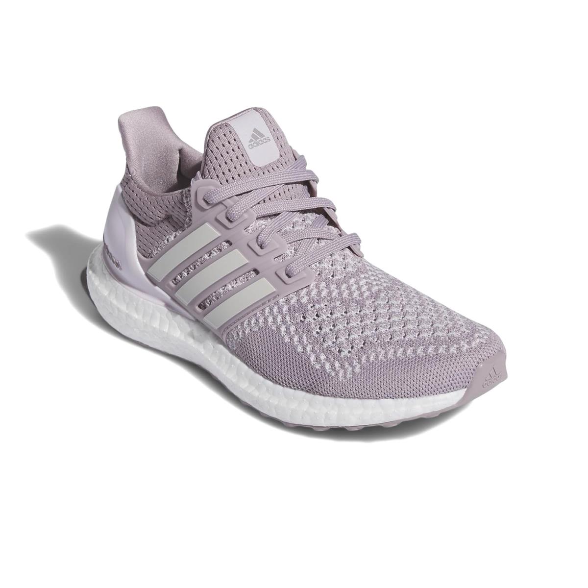 Girl`s Sneakers Athletic Shoes Adidas Kids Ultraboost 1.0 Big Kid Preloved Fig/Grey/Almost Pink