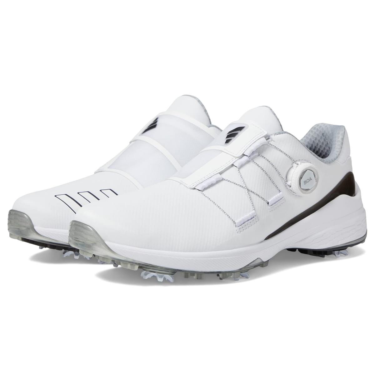 Man`s Sneakers Athletic Shoes Adidas Golf ZG23 Boa Lightstrike Golf Shoes - Footwear White/Core Black/Silver Metallic