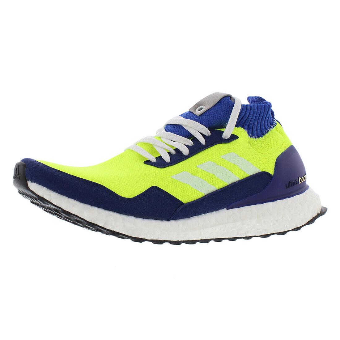 Adidas Ultra Boost Mid Mens Shoes - Volt/Royal, Main: Green