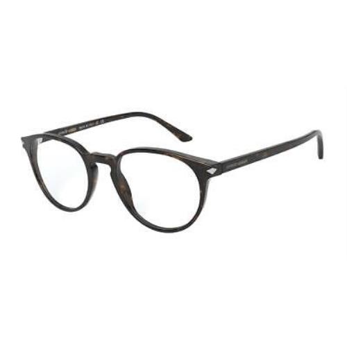 Giorgio Armani Men`s Eyeglasses AR7176 5026 5026 Dark Havana Size 48