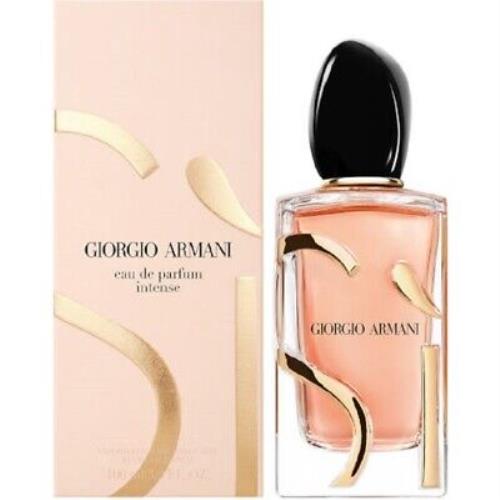 Giorgio Armani Ladies Si Intense Refillable Edp Spray 3.4 oz Fragrances