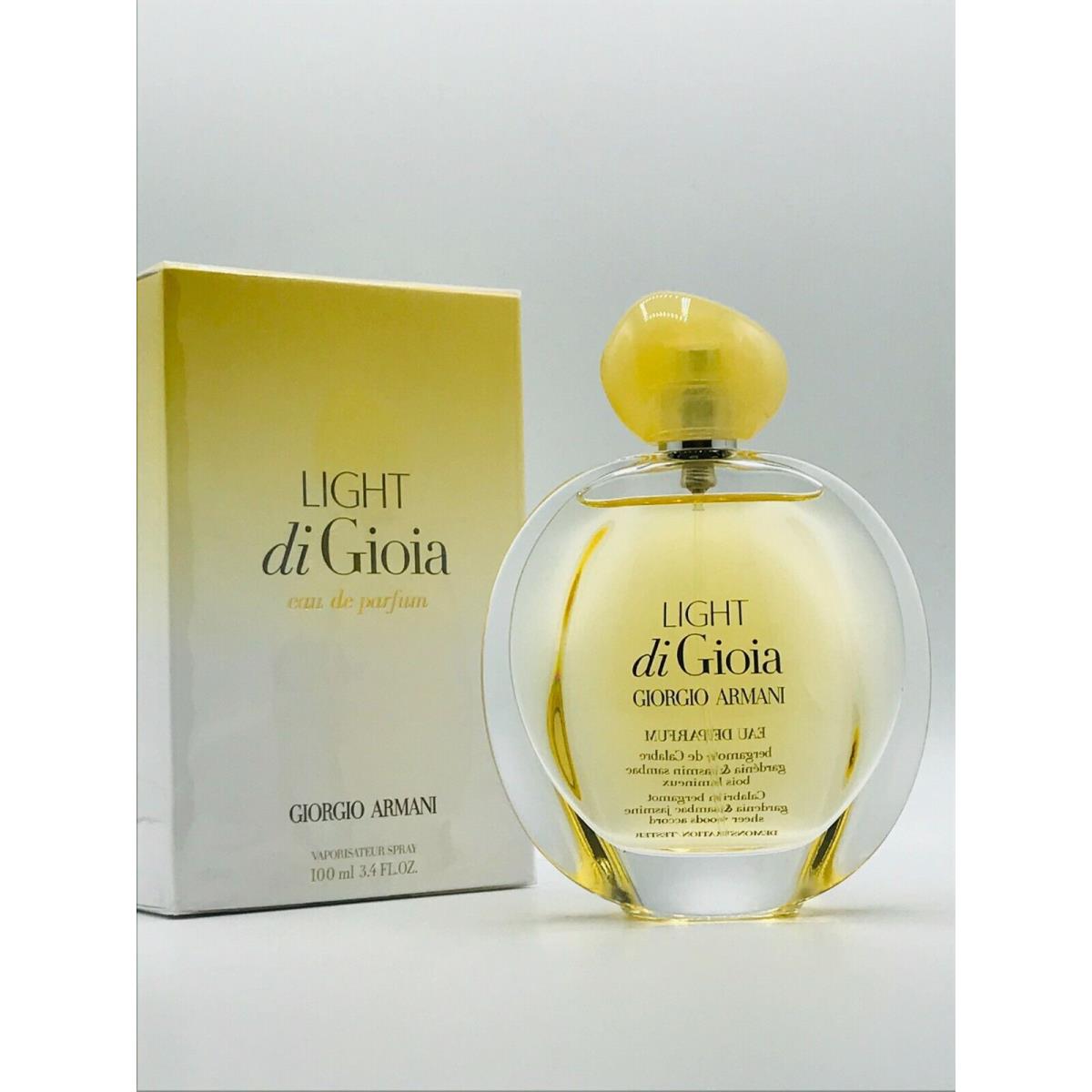 Light Di Gioia By Giorgio Armani Women Parfum Spray 3.4 oz 100 ml Box Fash Brands