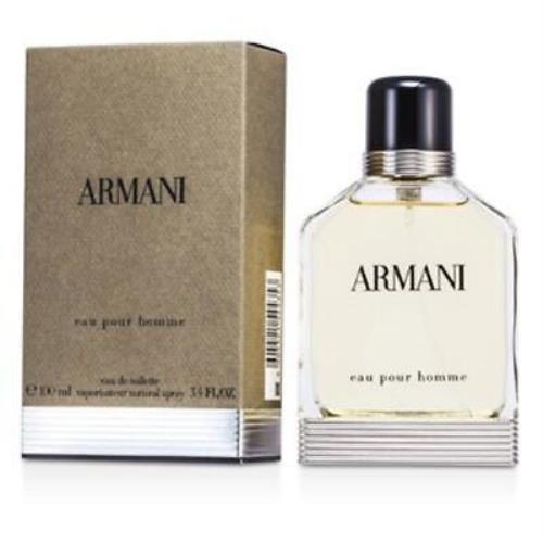 Giorgio Armani Men`s Armani Eau Pour Homme Edt Spray 3.3 OZ Fragrances
