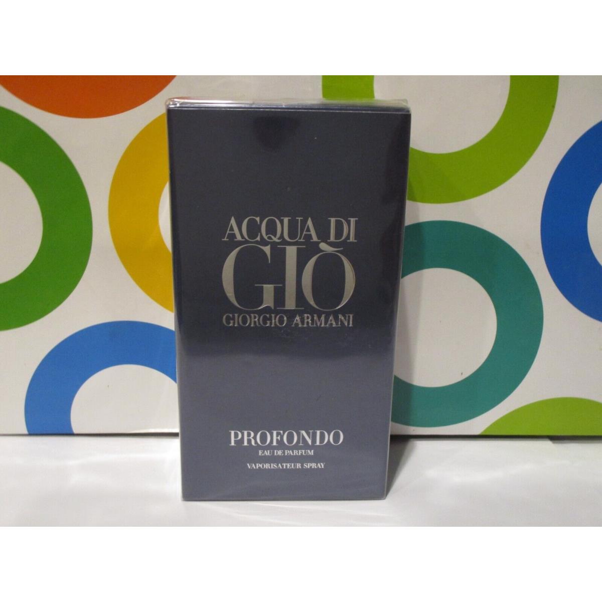 Giorgio Armani Acqua DI Gio Profondo Men Eau DE Parfum Spray 4.2 OZ