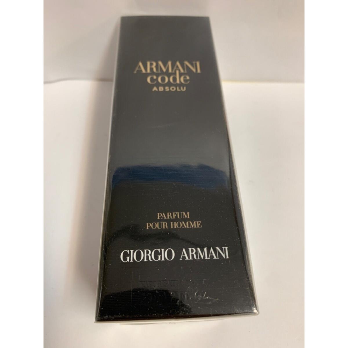 Armani Code Absolu Men Parfum Spray 2.0 OZ / 60 ML Spray Formula 2018