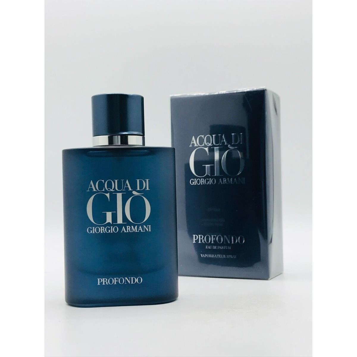 Acqua Di Gio Profondo Giorgio Armani Parfum Spray 2.5 oz 75 ml Box