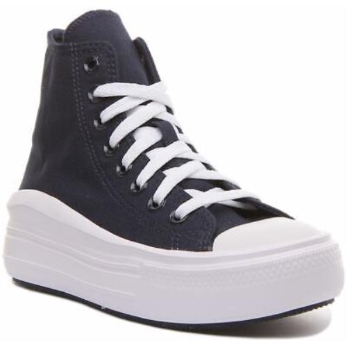 Converse All Star Womens Trainers 570261C Hi Top In Navy White Size US 4 - 9