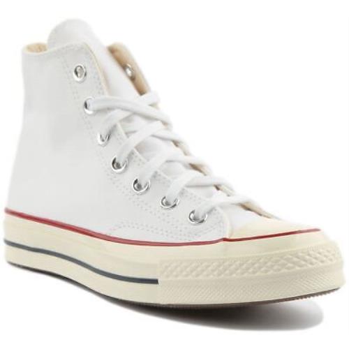 Converse 162056 Chuck 70s Hi Unisex Canvas Sneakers In White Size US 7 - 12