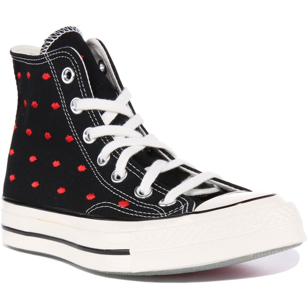 Converse A01600C Chuck 70s Hi Womens Canvas Sneakers In Black Red Size US 5 - 11 BLACK RED