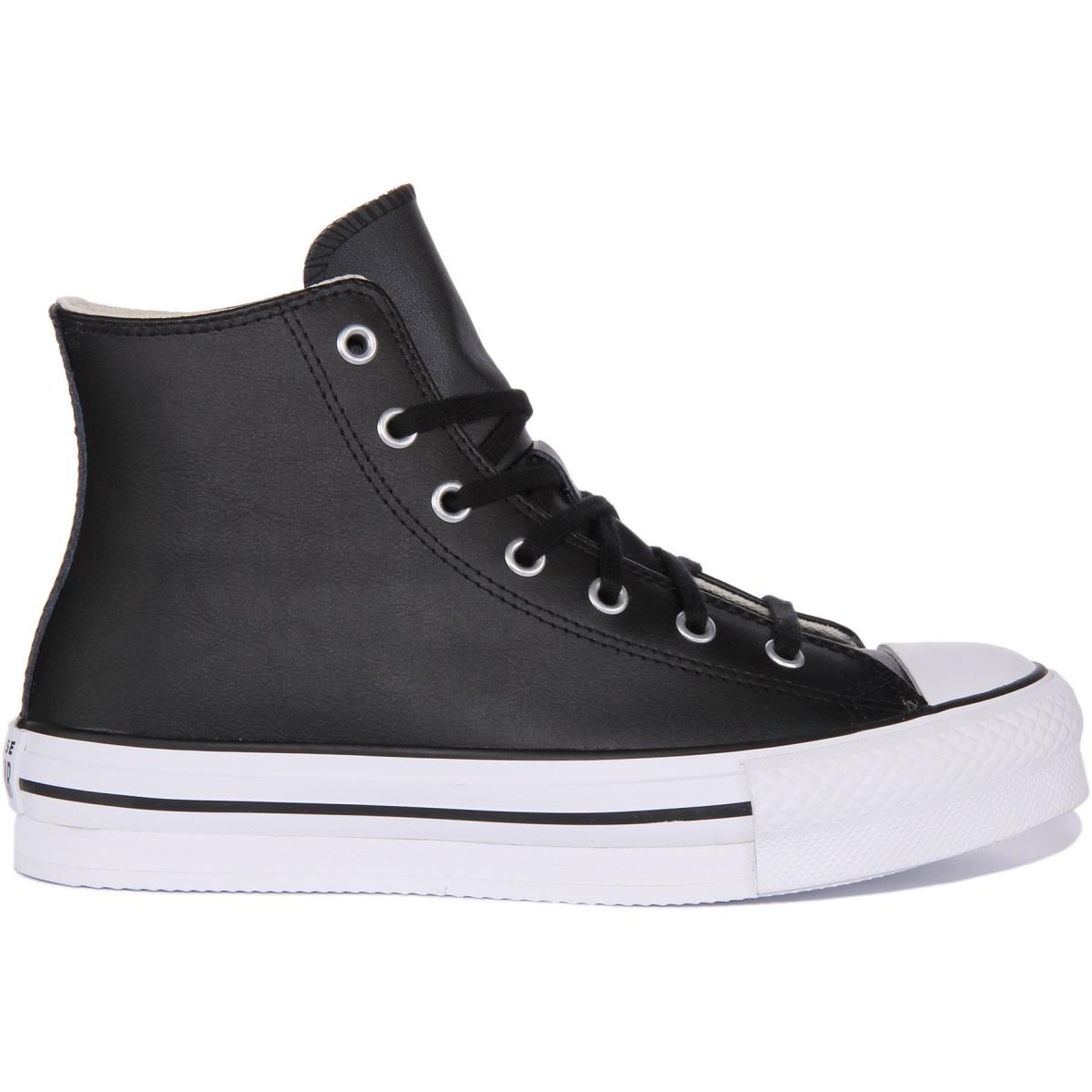 Converse A02485C Ct As Lift Hi Youth High Sneaker In Black White Size US 3Y - 6Y