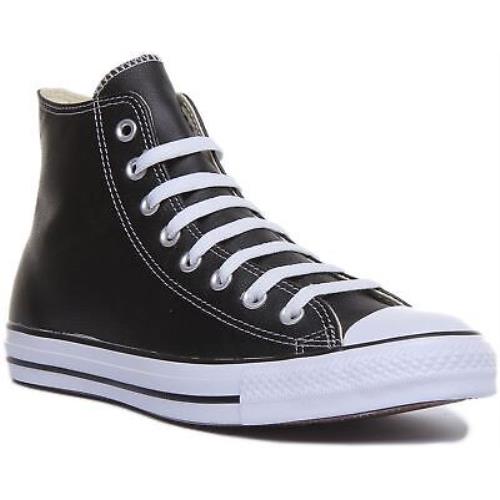 Converse 132170 Ct As Hi Unisex Leather Sneakers In Black Size US 3 - 12