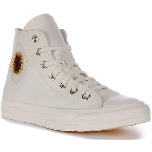 Converse A03514C Chuck Taylor Festival Florals Trainer White Gold US 4 - 13 - WHITE GOLD
