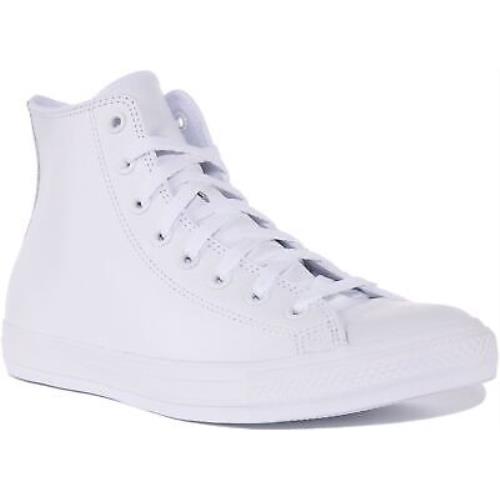 Converse 1T406 Ct As Unisex High Top Leather Sneakers In White Size US 7 - 12 - WHITE