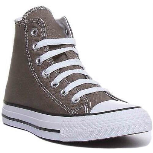 Converse All Star Hi All Star Hi Core Canvas 3-7 In Charcoal Size US 5 - 11 - Charcoal