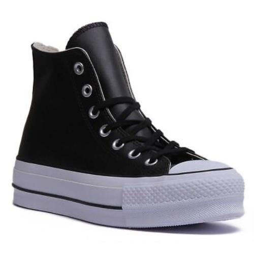 Converse 561675C A-ct As Lift Hi Lace Up Platf In Black White Size US 5 - 11