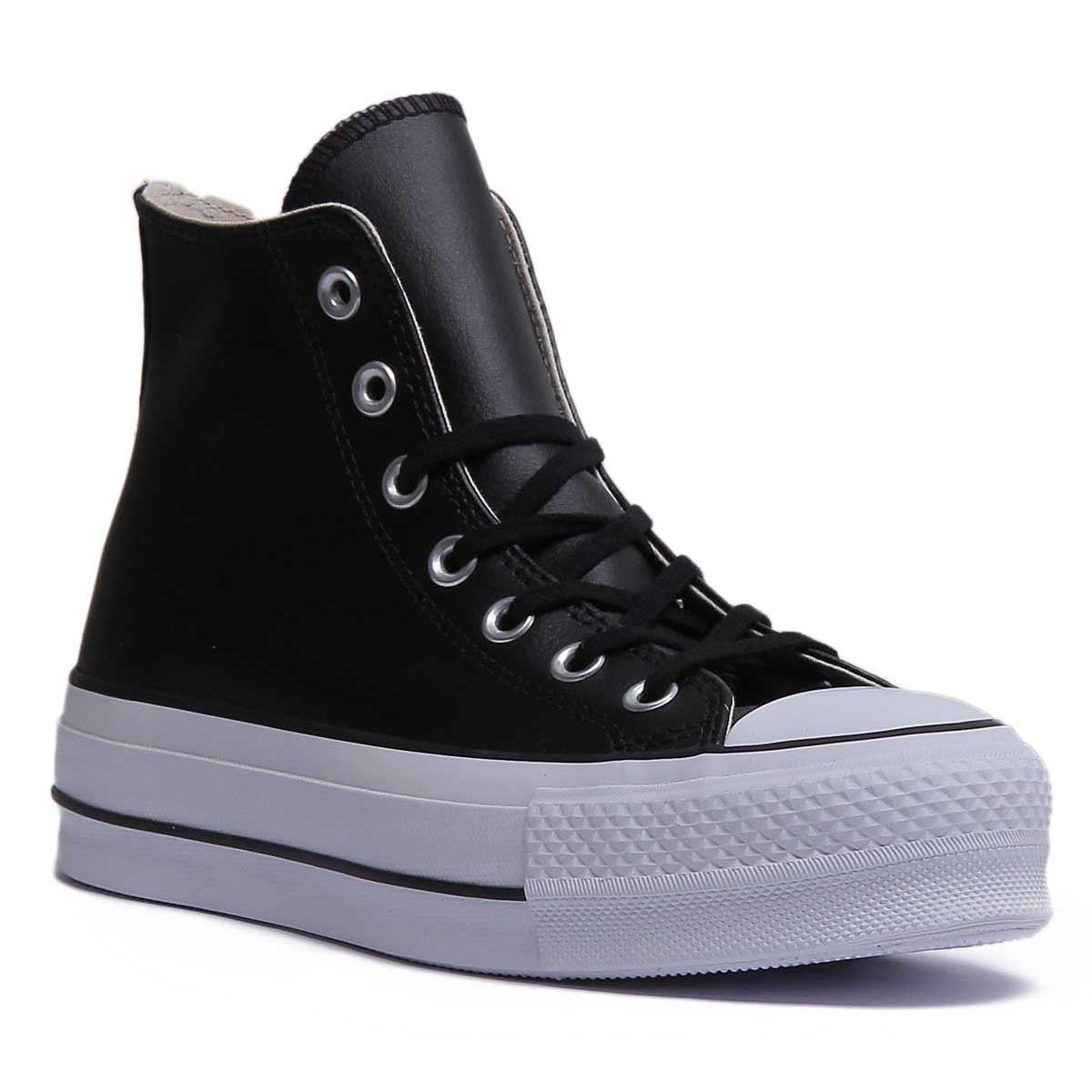 Converse 561675C A-ct As Lift Hi Lace Up Platf In Black White Size US 5 - 11 Black White