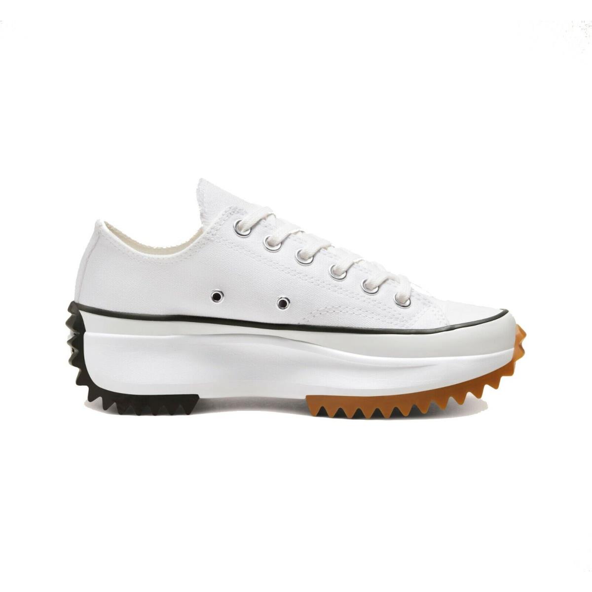 Converse Women`s Run Star Hike Low Top Platform Lugged Athletic Boots White