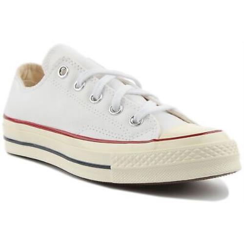 Converse 162065 Chuck 70s Ox Unisex Canvas Sneakers In White Size US 7 - 12