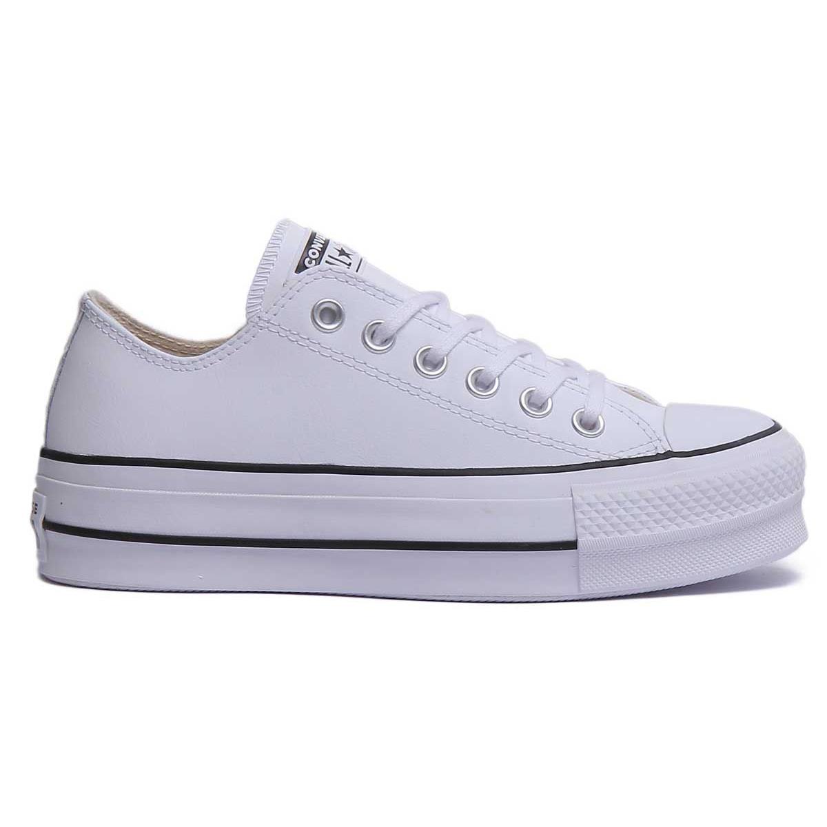 Converse 561680C A-ct As Lift Ox Lace Up Platf In White Black Size US 5 - 11 - White Black