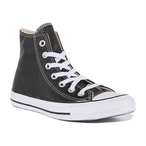 Converse 132170 Ct As Hi Unisex Leather Sneakers In Black Size US 3 - 12