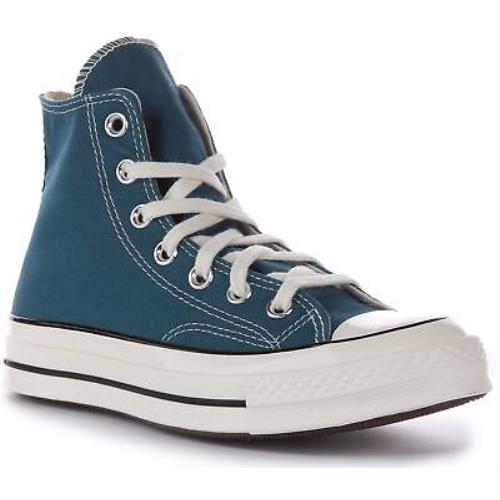 Converse A05589C Chuck 70 Hi Top Lace Up Canvas Trainer Teal US 6 - 13