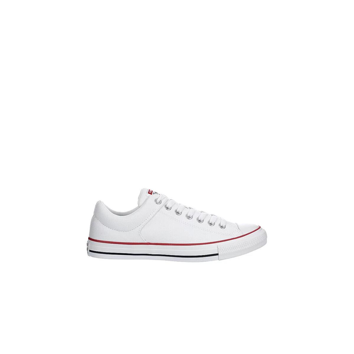 Converse Mens Chuck Taylor All Star High Street Low Sneaker - White Canvas - White