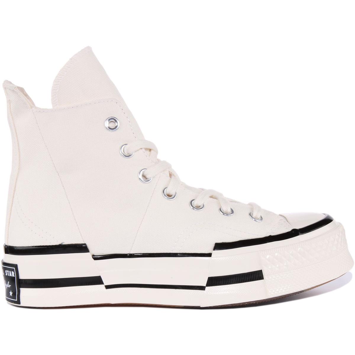 Converse A00915C Chuck 70S Plus Hi Unisex Canvas Sneaker In Cream Size US 7 - 12