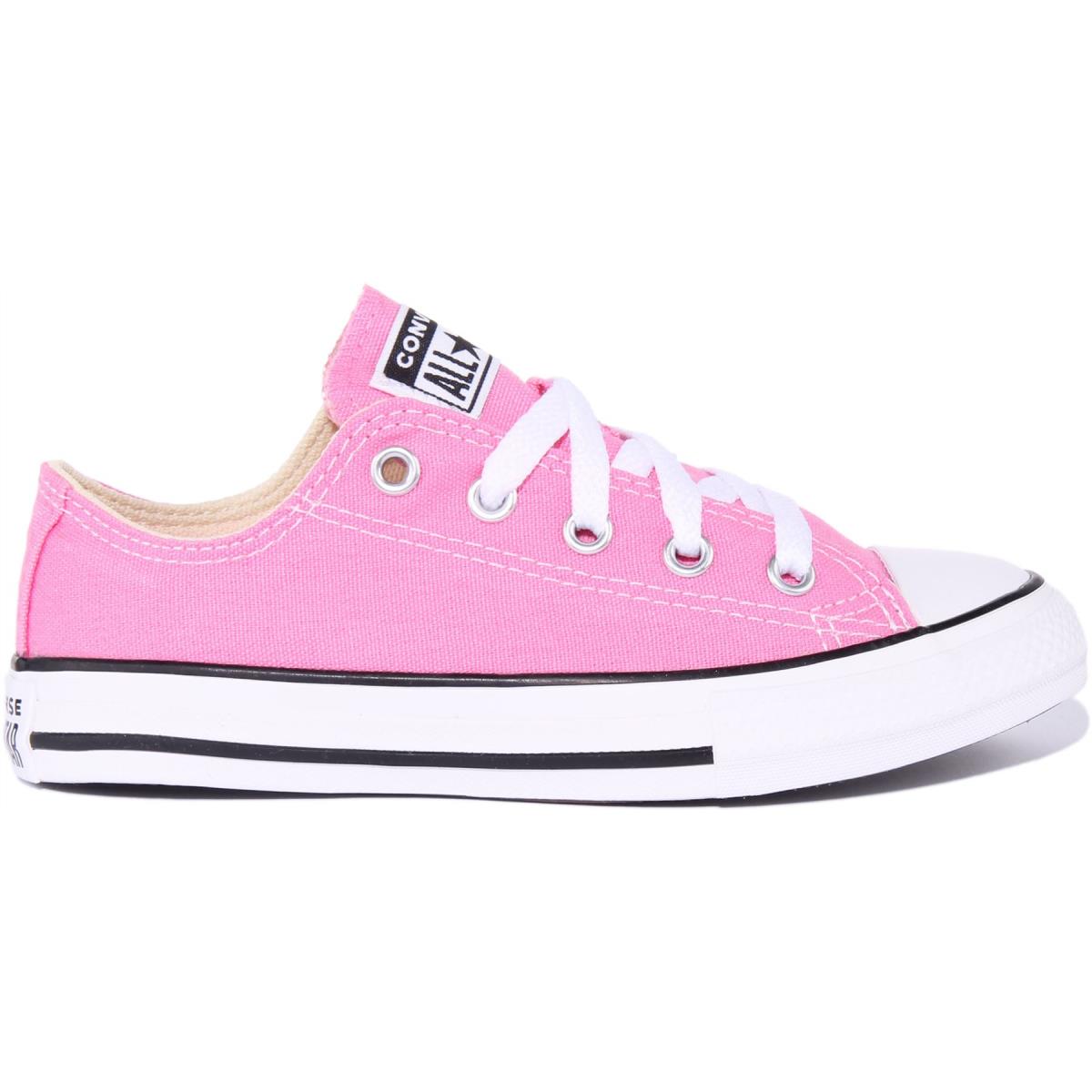 Converse Asox Core Kids Lace Up Low Top Sneakers In Pink Size US 10 - 3 - PINK