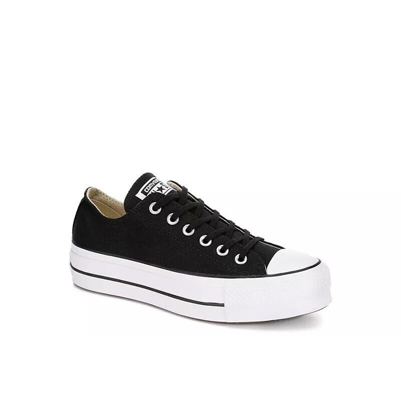 Converse Womens Chuck Taylor All Star Low Top Platform Sneaker Black