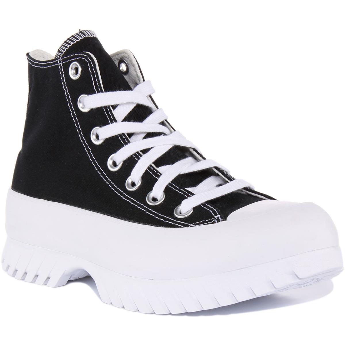 Converse A00870C Ct As Lugged 2.0 Hi Women Sneaker In Black White Size US 5 - 11 BLACK WHITE