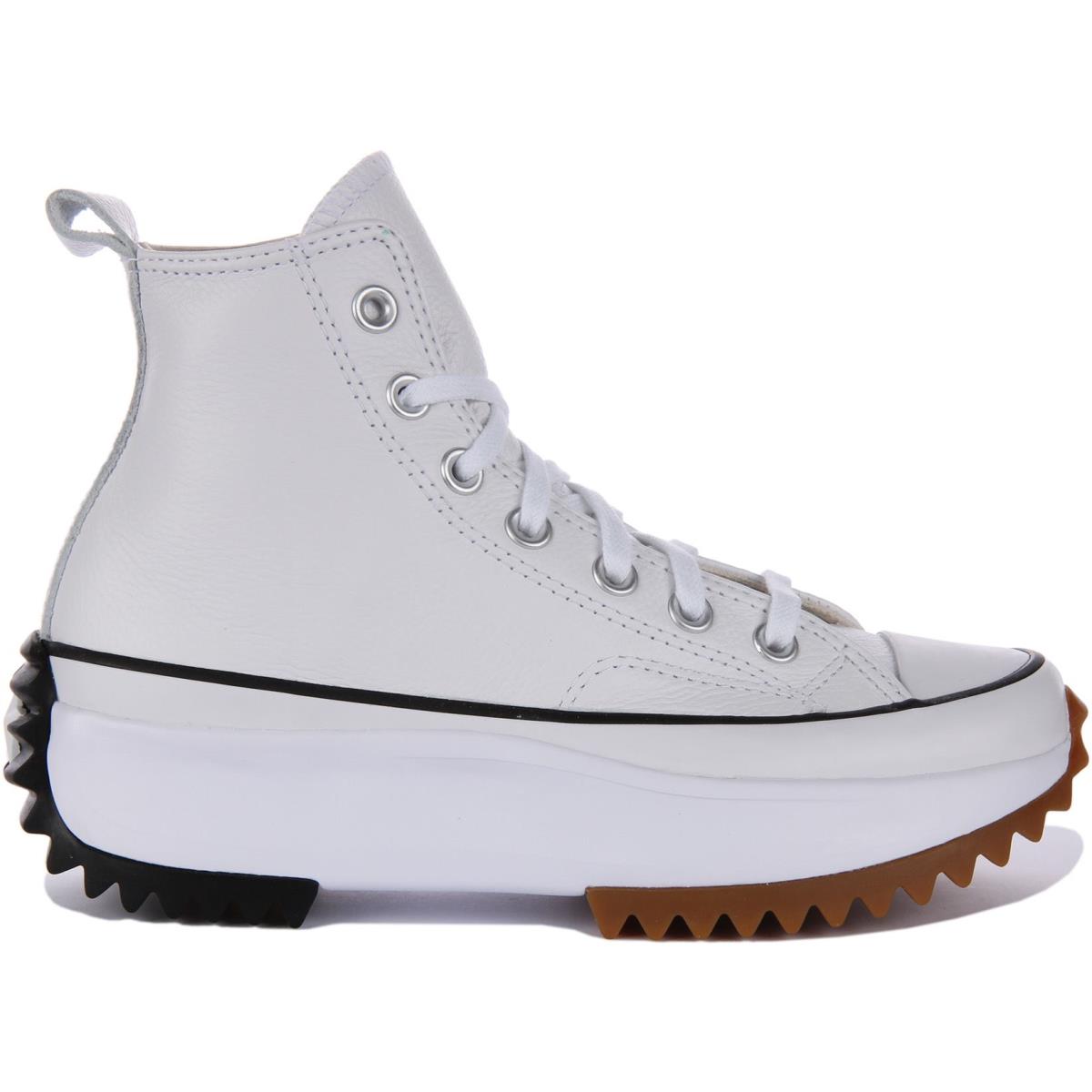 Converse A04293C Run Star Hike Platform Foundation Leather White Gum US 4 - 14 - WHITE GUM