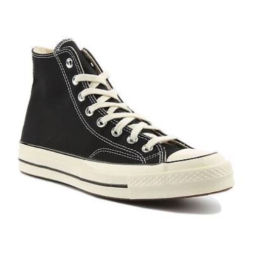 Converse 162050C Chuck 70s Hi Unisex Canvas Sneakers In Black Size US 3 - 12