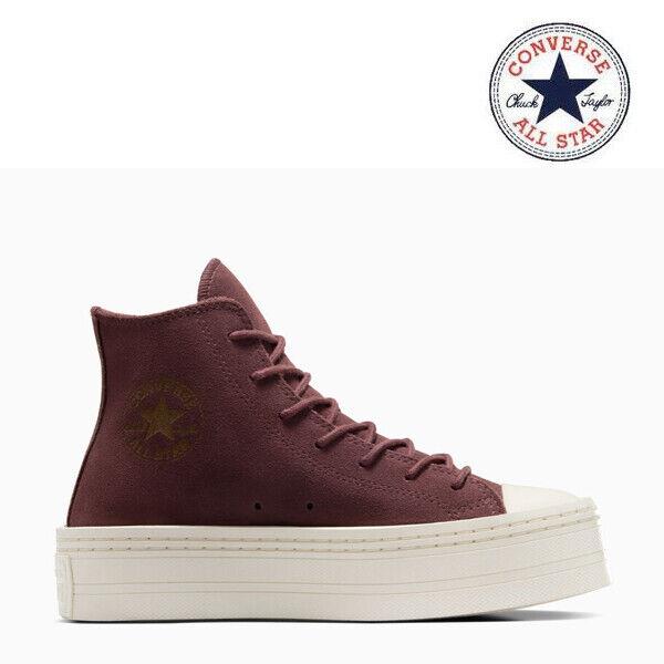 Converse Chuck Taylor All Star Modern Lift Platform Suede Brown A06783C Woman - Brown