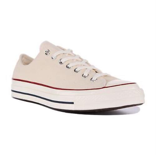 Converse 162062C Chuck 70s Ox Unisex Canvas Low Sneakers In Beige Size US 7 - 12