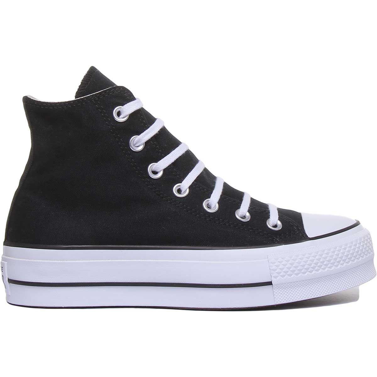 Converse 560845C Ct As Lift Hi Women Canvas Sneaker In Black White Size US 5- 11