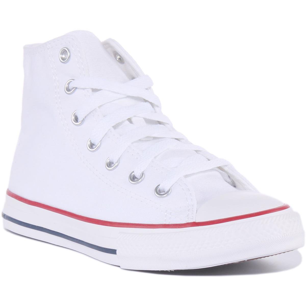 Converse Ashi Core Kids Lace Up High Top Sneakers In White Size US 10 - 3