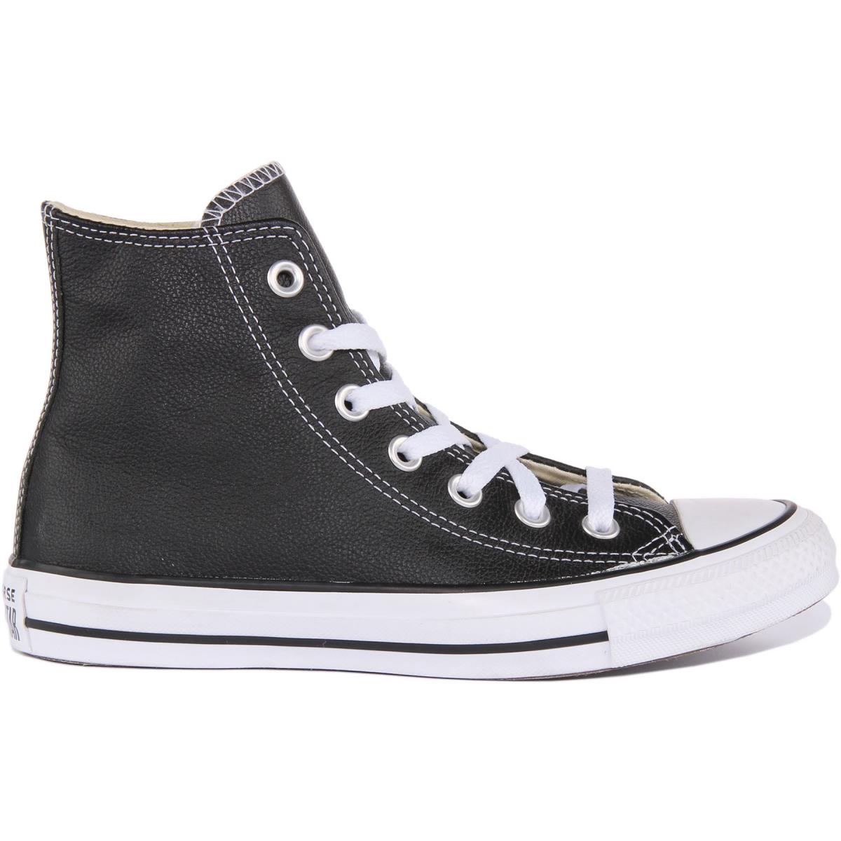 Converse 132170 Ct As Hi Unisex Leather Sneakers In Black Size US 3 - 12