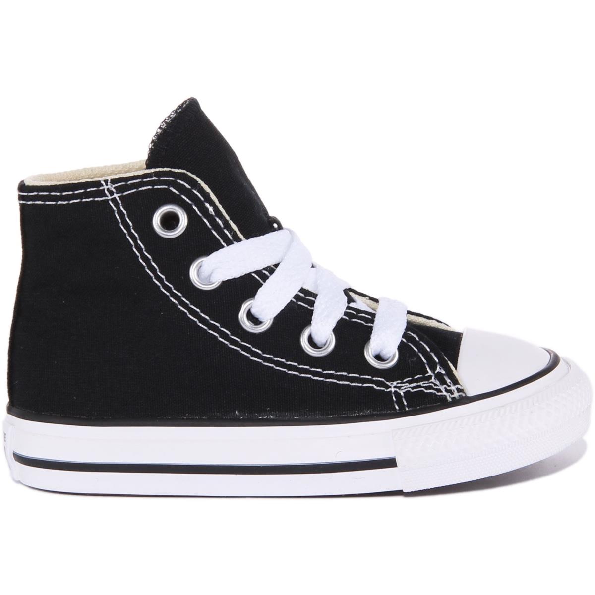 Converse Ashi Core Infants Lace Up High Top Sneakers In Black Size US 4 - 9