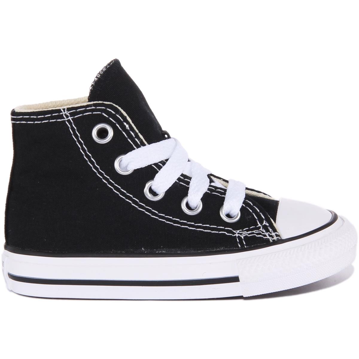 Converse Ashi Core Infants Lace Up High Top Sneakers In Black Size US 4 - 9 BLACK