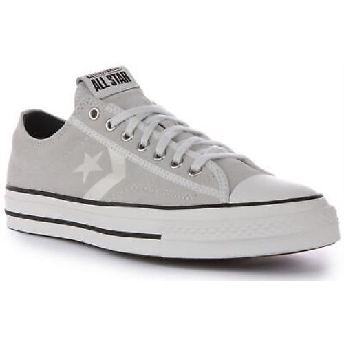 Converse A05622C Star Player 76 Ox Lace Up Suede Trainer Light Grey US 3 - 10