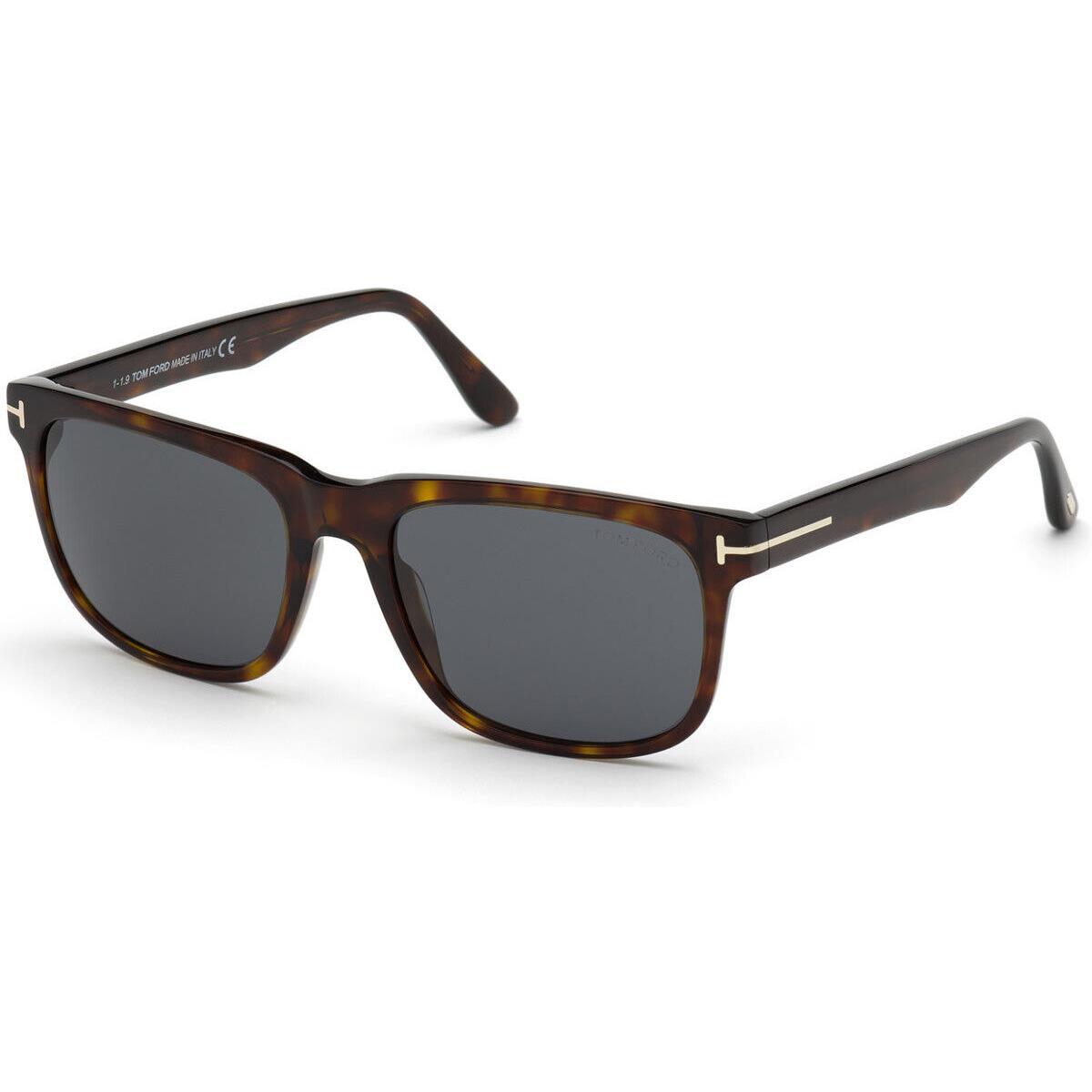 Tom Ford FT0775 Stephenson Sunglasses Classic Dark Havana Smoke Smoke 56mm