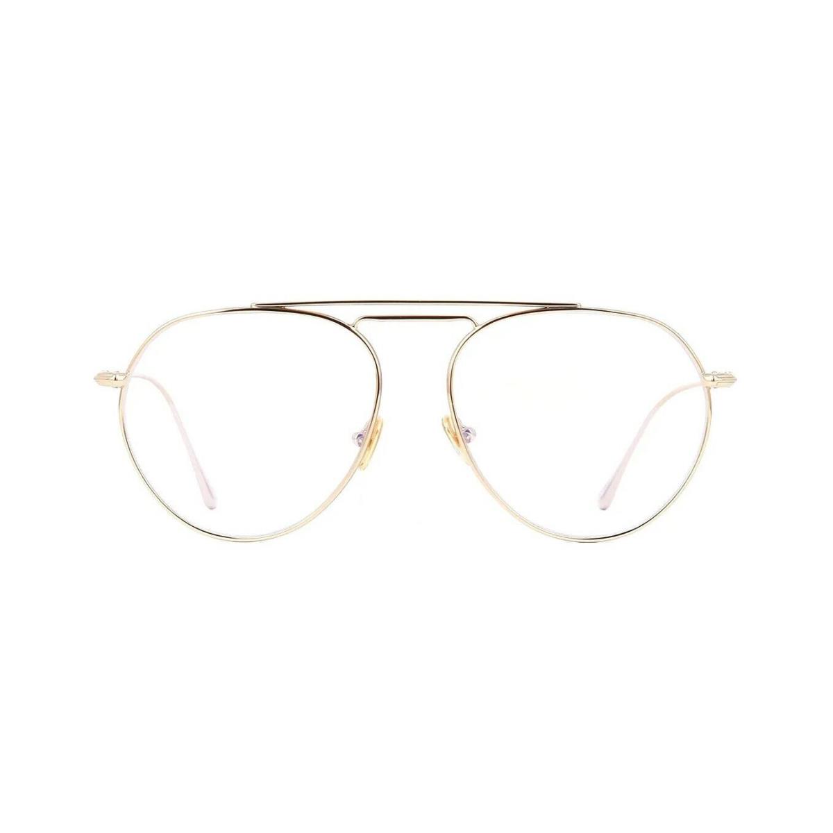 Tom Ford FT 5730-B Blue Block Shiny Gold 028 Eyeglasses