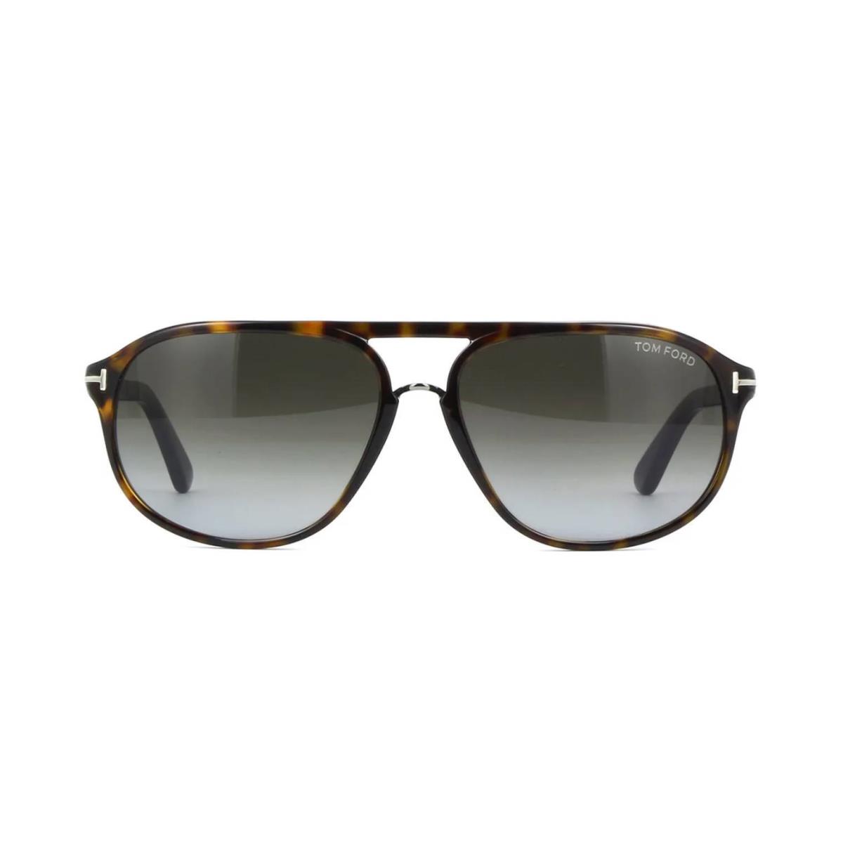 Tom Ford Jacob FT 0447 Dark Havana/brown Smoke Shaded 52B Sunglasses