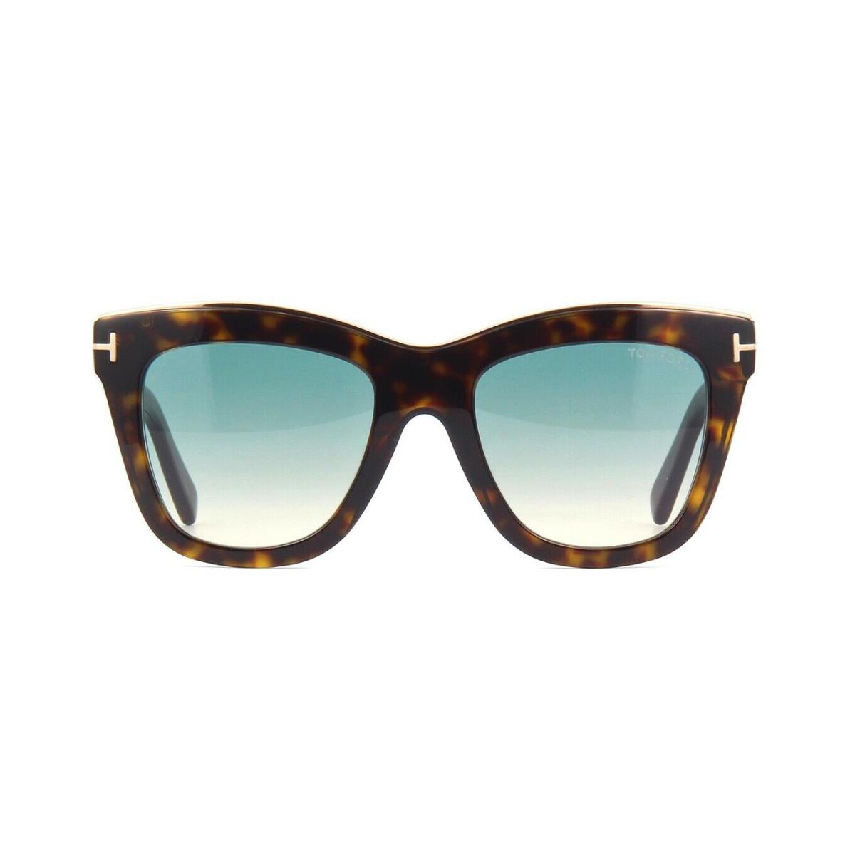 Tom Ford Julie FT 0685 Dark Havana/green Beige Shaded 52P G Sunglasses