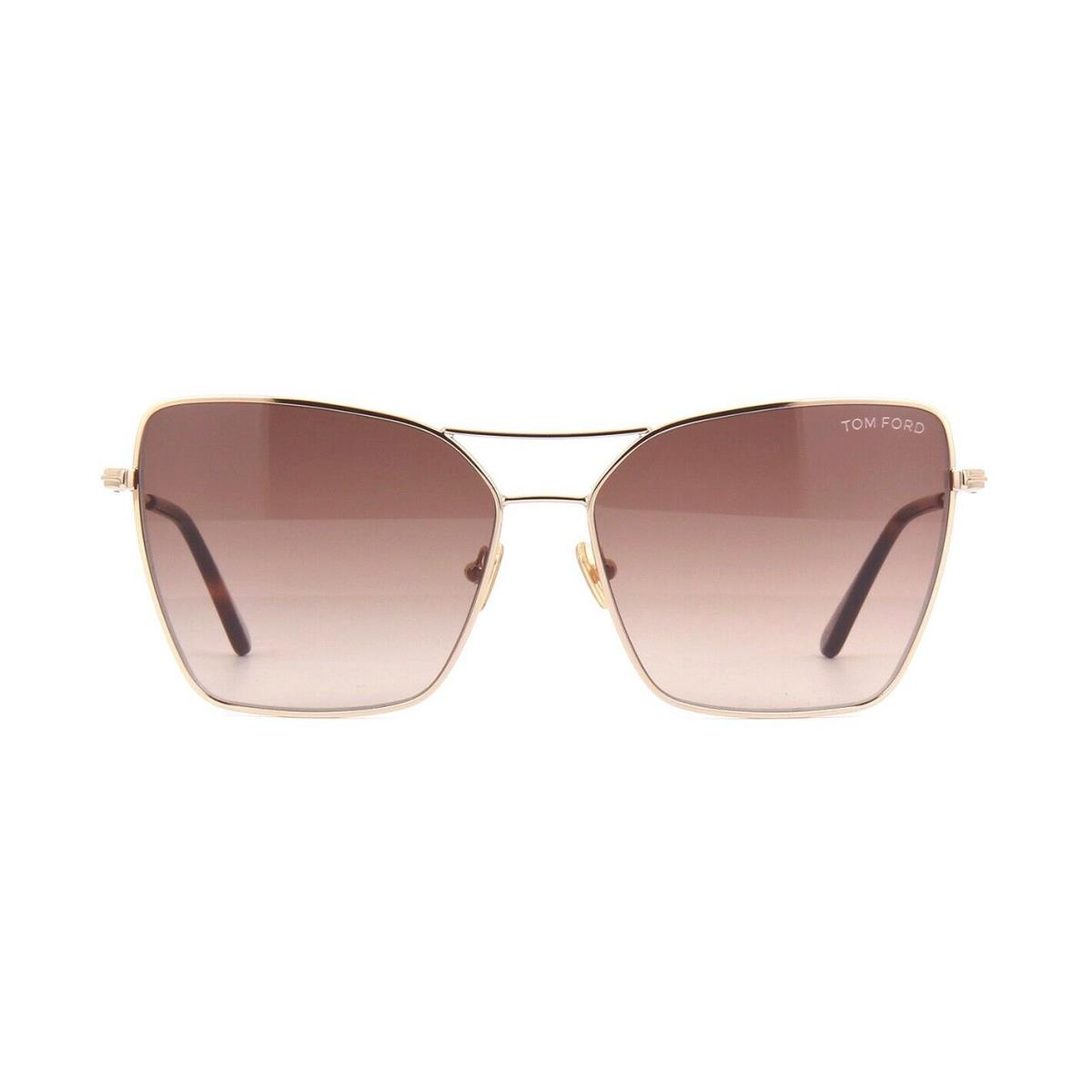 Tom Ford Sye FT 0738 Gold/brown Shaded 28F D Sunglasses