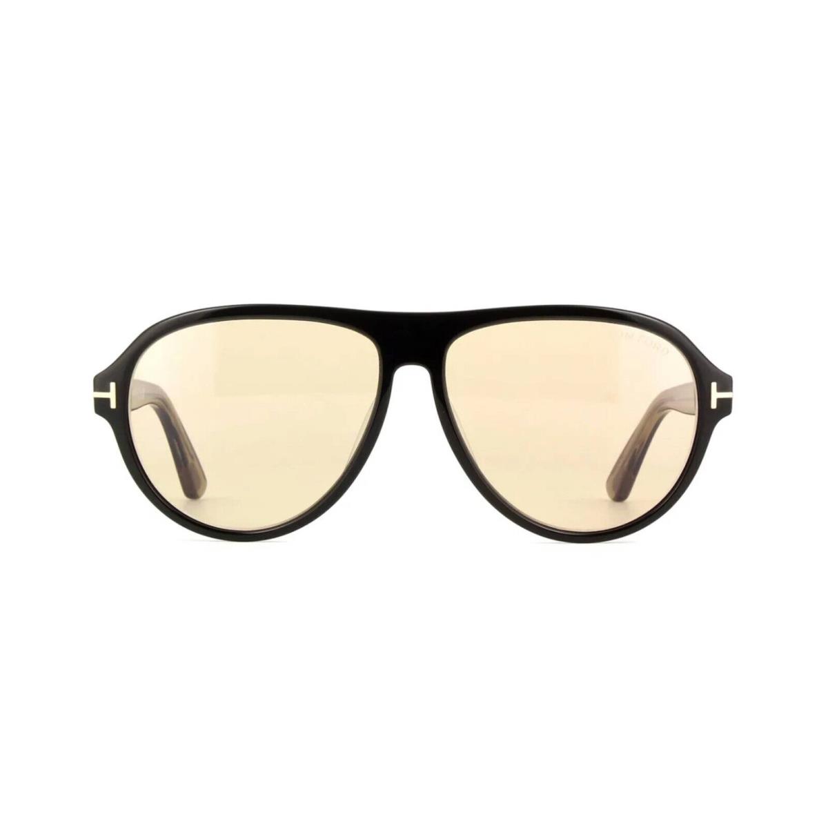 Tom Ford Quincy FT 1080 Shiny Black/light Brown Photochromic 01E Sunglasses