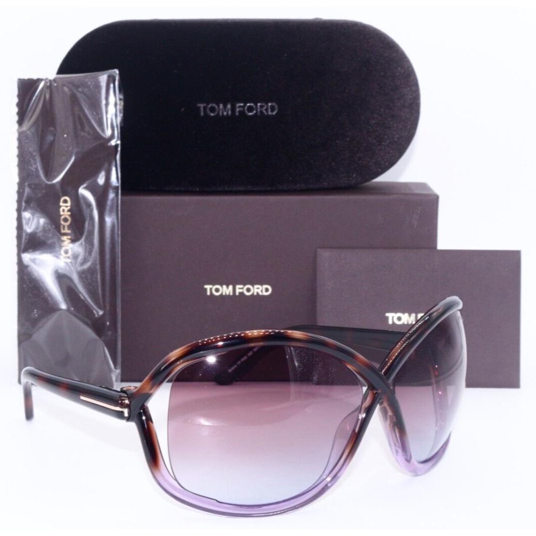 Tom Ford TF 1068 56Z Bettina Havana Fade W/pink Gradient Lens Sunglasses 68-15