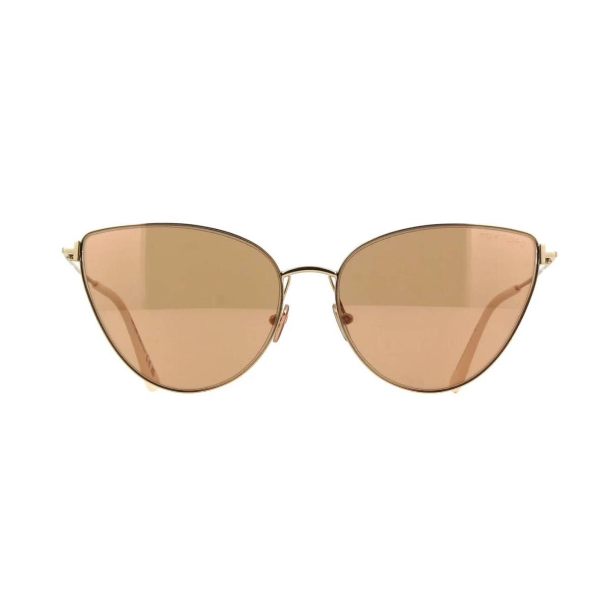 Tom Ford ANAIS-02 FT 1005 Gold/brown Mirrored 32G Sunglasses