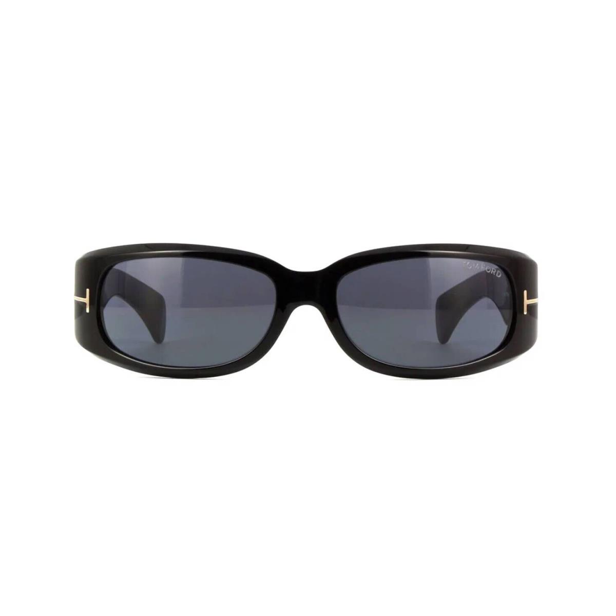 Tom Ford Corey FT 1064 Shiny Black/grey 01A Sunglasses