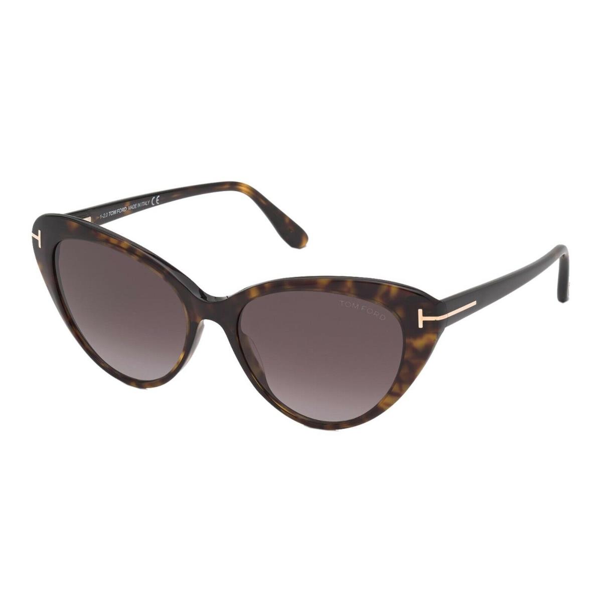 Tom Ford Harlow FT 0869 Dark Havana/burgundy Violet Shaded 52T Sunglasses